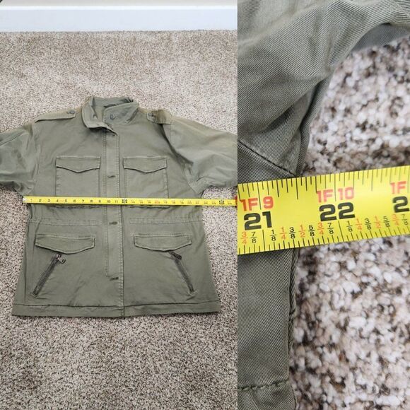 Joie NWT Olive Green Jenita Utility Jacket Size L NWT - Picture 14 of 16